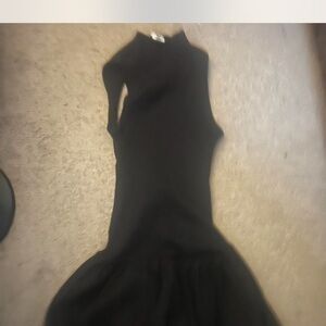 Zara Black One Shoulder Dress